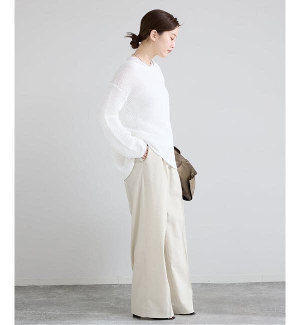 IENA「《予約》ギマコットンプルオーバー」|ニット・セーター|