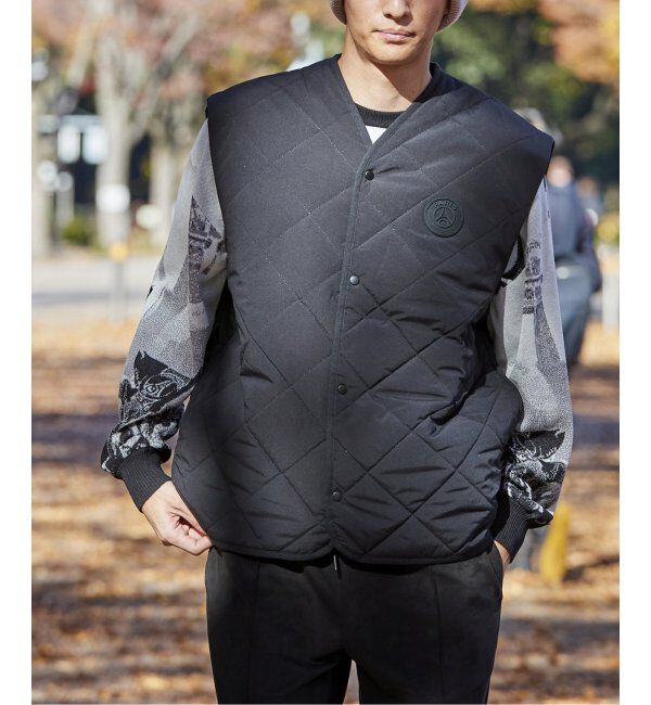 Paris Saint-Germain「【Paris Saint-Germain】キルティング ベスト」|その他|ブラック