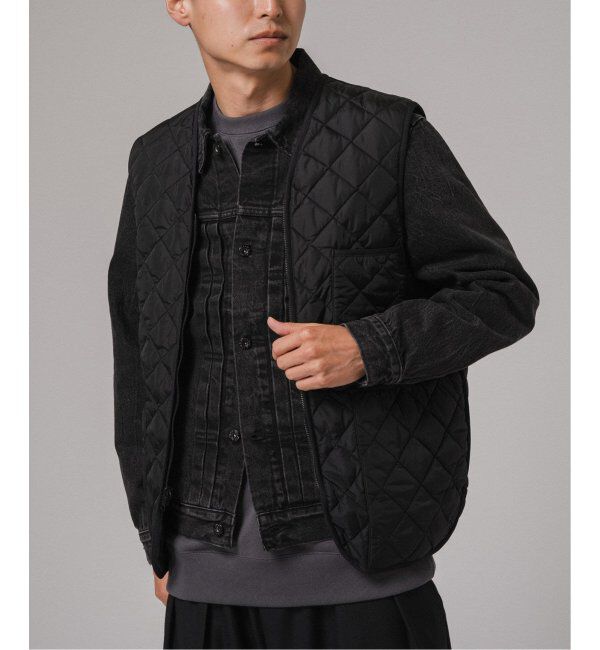 EDIFICE「《再入荷》Barbour for MARKAWARE & EDIFICE 別注 キルティングベスト」|ダウンベスト・ベスト|