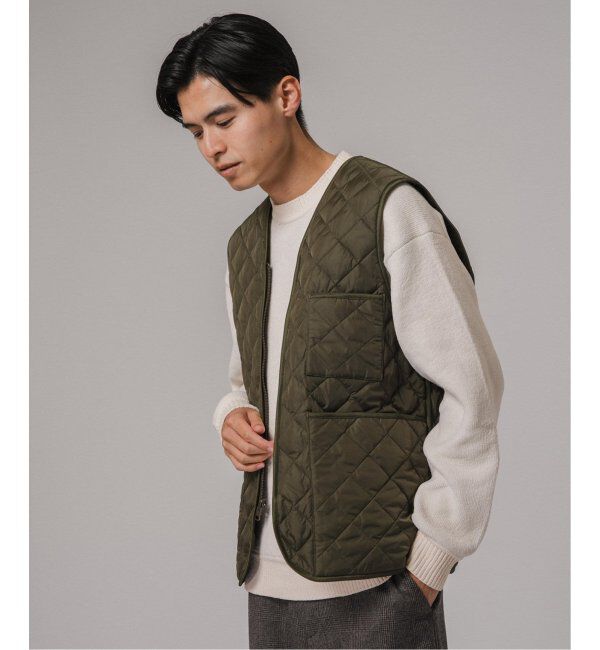 EDIFICE「《再入荷》Barbour for MARKAWARE & EDIFICE 別注 キルティングベスト」|ダウンベスト・ベスト|