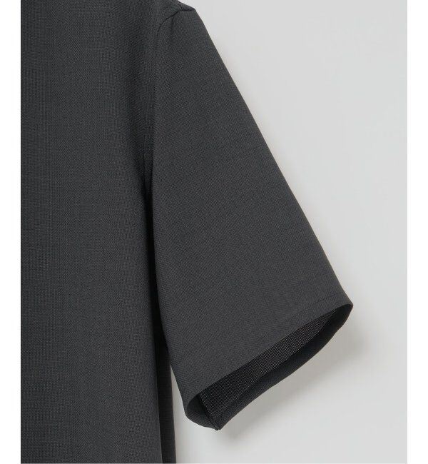 EDIFICE「"接触冷感＆吸水速乾" EVALET メッシュ バンドカラー シャツ」|シャツ・ブラウス|