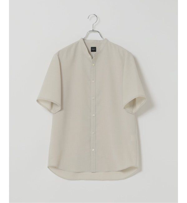 EDIFICE「"接触冷感＆吸水速乾" EVALET メッシュ バンドカラー シャツ」|シャツ・ブラウス|