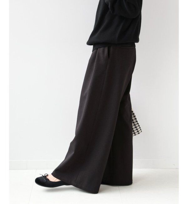 JOURNAL STANDARD relume「《追加2》ウォッシャブルサージストレッチタックワイドパンツ」|スラックス|