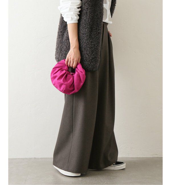 JOURNAL STANDARD relume「《追加2》ウォッシャブルサージストレッチタックワイドパンツ」|スラックス|