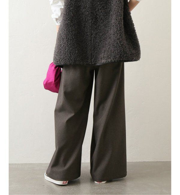 JOURNAL STANDARD relume「《追加2》ウォッシャブルサージストレッチタックワイドパンツ」|スラックス|