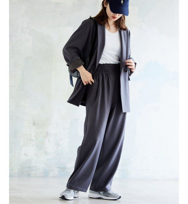 JOURNAL STANDARD「《追加4》ウールライクストレッチワイドパンツ」|その他|