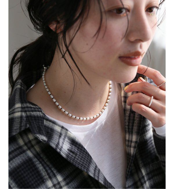 JOURNAL STANDARD「【LES BONBON/ル ボンボン】 MELLOW PEAR CHOKER」|ネックレス|ホワイト