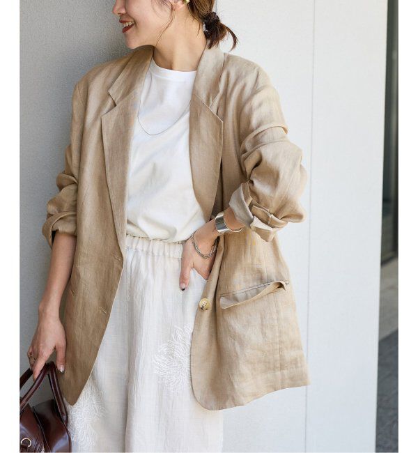 JOURNAL STANDARD「リネン SB-2B ジャケット」|テーラードジャケット|