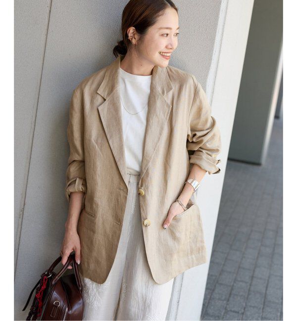 JOURNAL STANDARD「リネン SB-2B ジャケット」|テーラードジャケット|