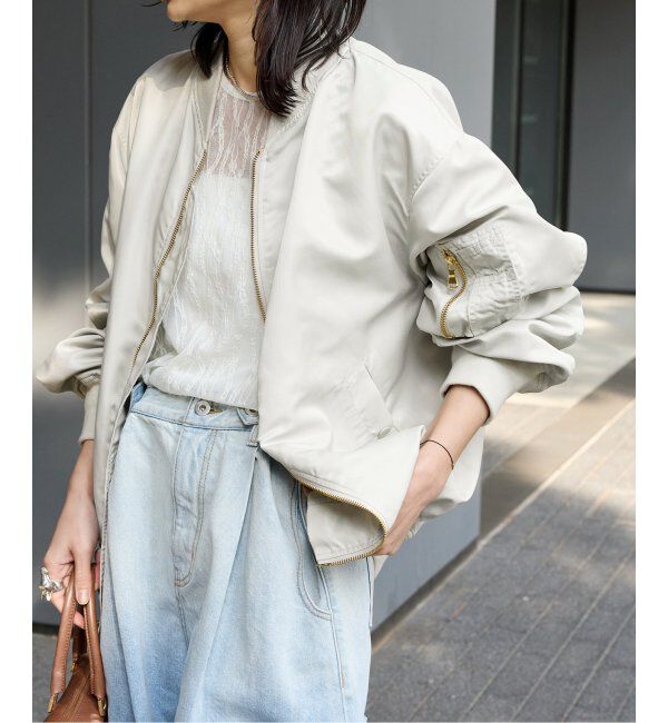 JOURNAL STANDARD「《追加》【洗える】ダブルジップMA-1」|ブルゾン・スタジャン|グレーA