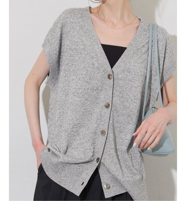 JOURNAL STANDARD「リネンレーヨンニュアンスベスト」|ベスト・ジレ|グレー