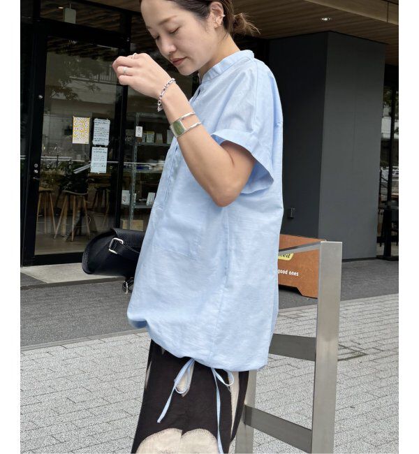 JOURNAL STANDARD「ハードマンズリネンコットンフレンチスリーブスキッパーシャツ」|シャツ・ブラウス|