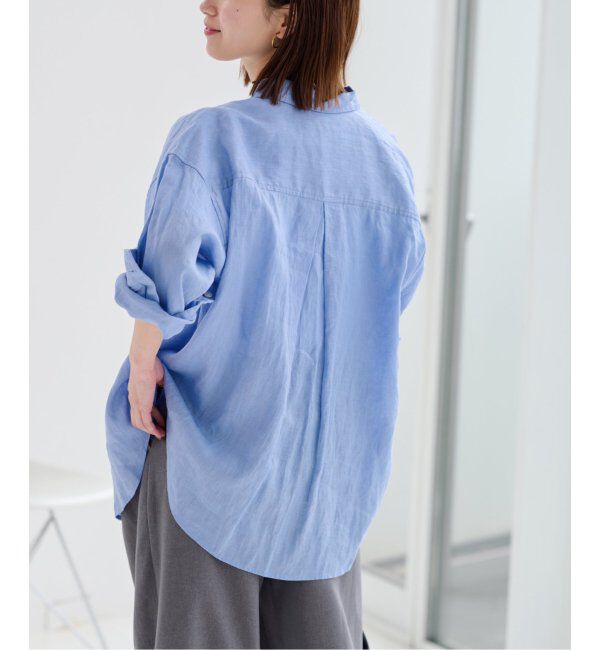 JOURNAL STANDARD relume「《追加》手洗い可 / カラーリネンオーバーサイズシャツ」|シャツ・ブラウス|