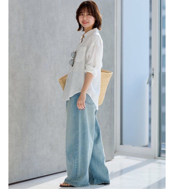 JOURNAL STANDARD relume「《追加》手洗い可 / カラーリネンオーバーサイズシャツ」|シャツ・ブラウス|