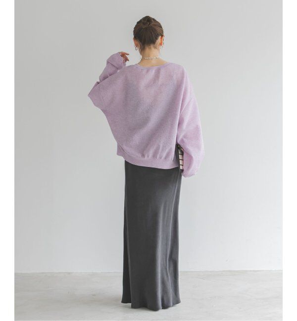 NOBLE「《追加》キュプラサテンナローAラインスカート」|スカート|