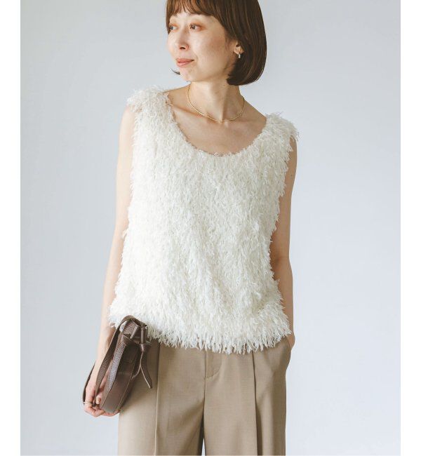 NOBLE「フェザーヤーンタンクトッププルオーバー」|シャツ・ブラウス|