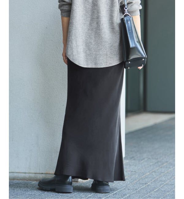 FRAMeWORK「≪追加≫シルキーキュプラバイアススカート2」|スカート|
