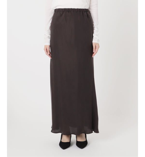 FRAMeWORK「≪追加≫シルキーキュプラバイアススカート2」|スカート|