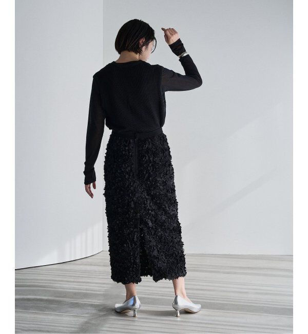 HARDY NOIR「フラワーチュールタイトスカート」|スカート|