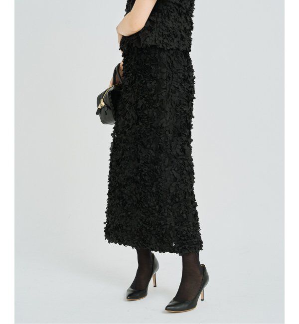HARDY NOIR「フラワーチュールタイトスカート」|スカート|