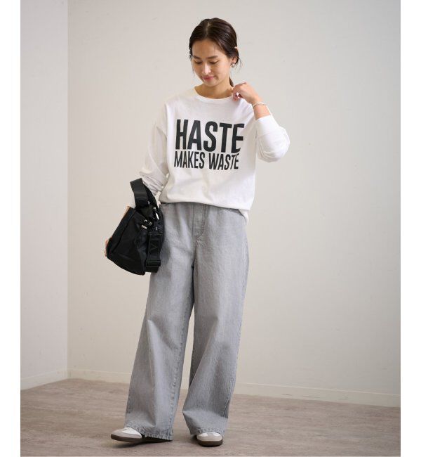 FRAMeWORK「ブリーチデニムイージーパンツ」|デニム|