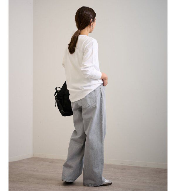 FRAMeWORK「ブリーチデニムイージーパンツ」|デニム|