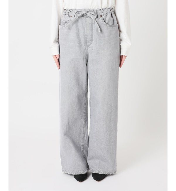 FRAMeWORK「ブリーチデニムイージーパンツ」|デニム|