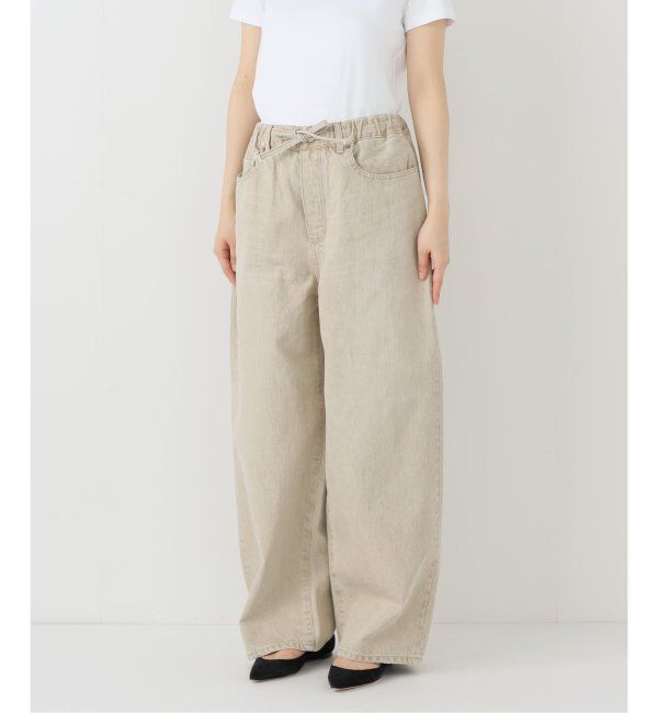 FRAMeWORK「ブリーチデニムイージーパンツ」|デニム|