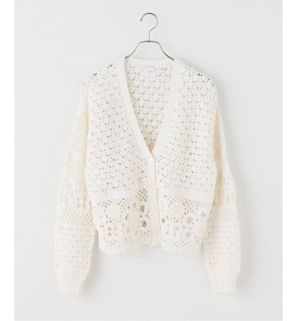 Spick and Span「カギ針ローゲージカーディガン」|カーディガン|