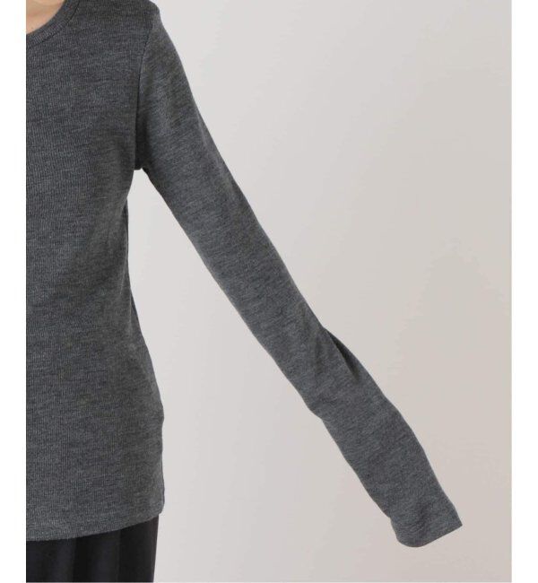  「《追加》【洗える】ウールテレコクルーネックカットソー」|Tシャツ・カットソー|