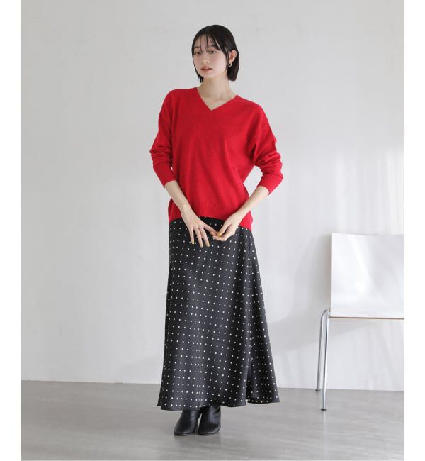  「【洗える】サテンマーメイドスカート」|スカート|