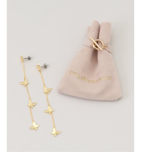  「STELLAR HOLLYWOOD/ステラハリウッド バタフライロングピアス」|ピアス|
