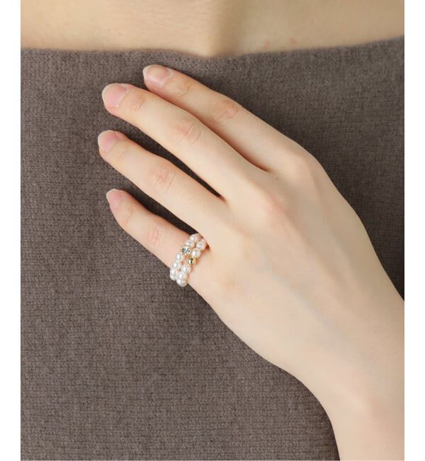  「STELLAR HOLLYWOOD/ステラハリウッド シェルパールピンキーリングセット」|リング|