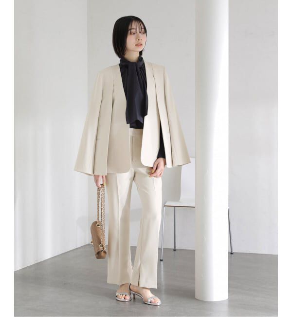  「【洗える】ボータイ2WAYブラウス」|シャツ・ブラウス|