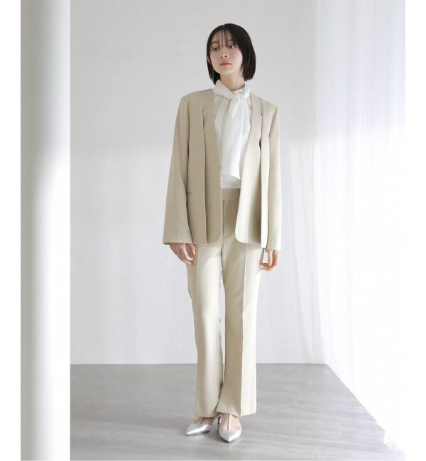  「【洗える】ボータイ2WAYブラウス」|シャツ・ブラウス|