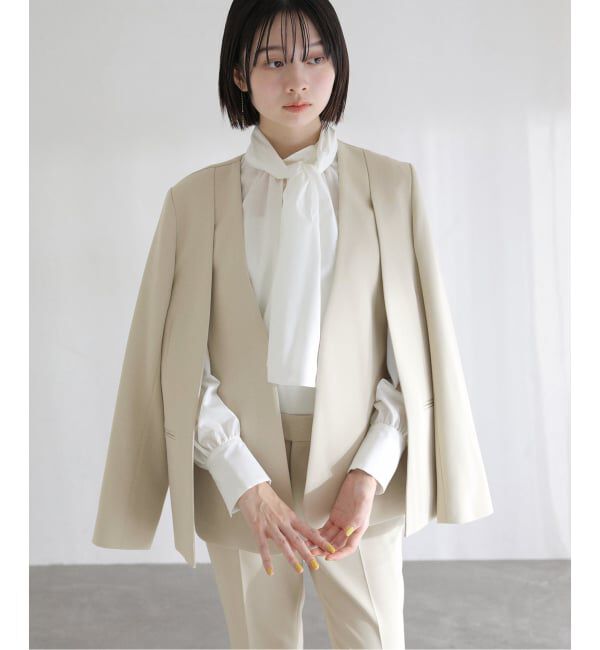  「【洗える】ボータイ2WAYブラウス」|シャツ・ブラウス|