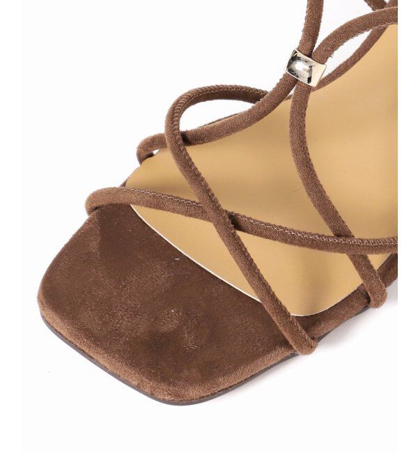  「GRISE3.5cmクロスメタルストリングサンダル」|サンダル|