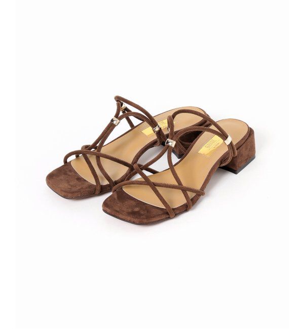  「GRISE3.5cmクロスメタルストリングサンダル」|サンダル|