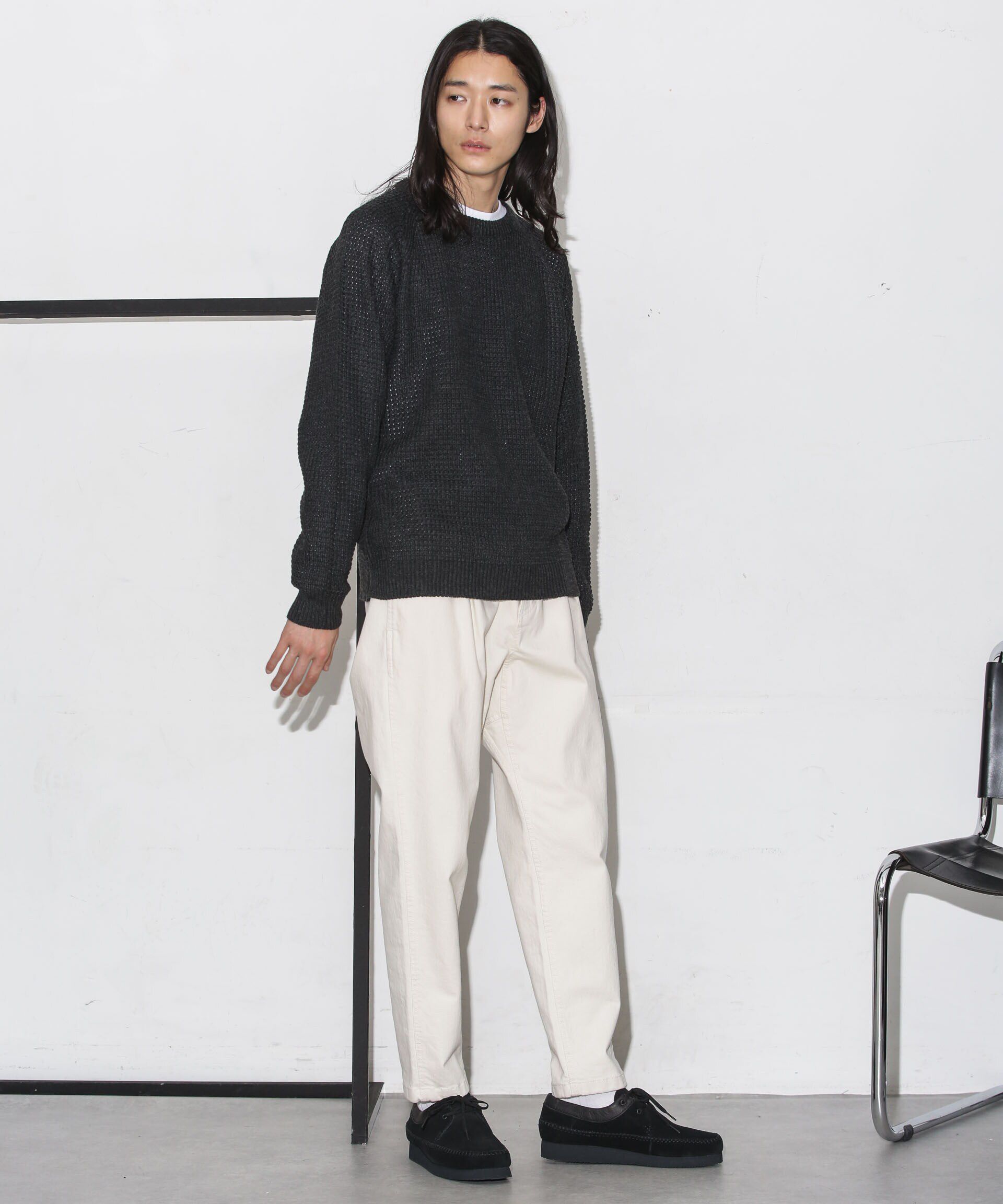 nano･universe「ワッフルラグランニット」|ニット・セーター|