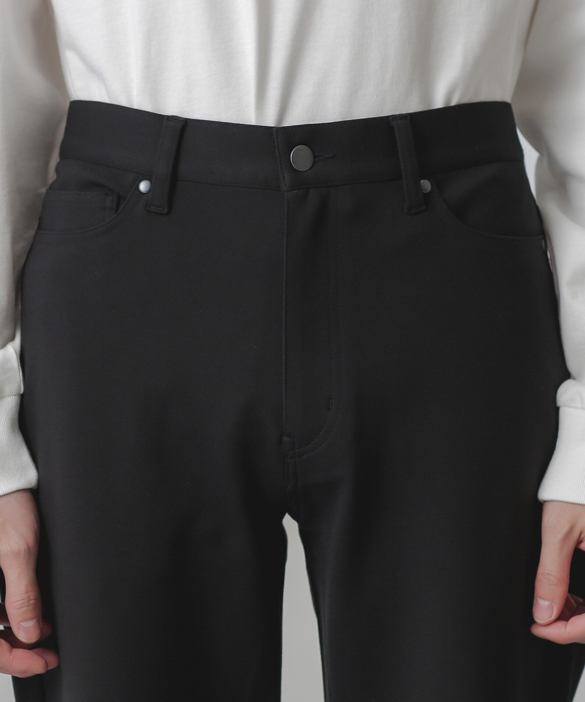 nano･universe「ストレッチポンチテーパード5Pパンツ」|チノ|