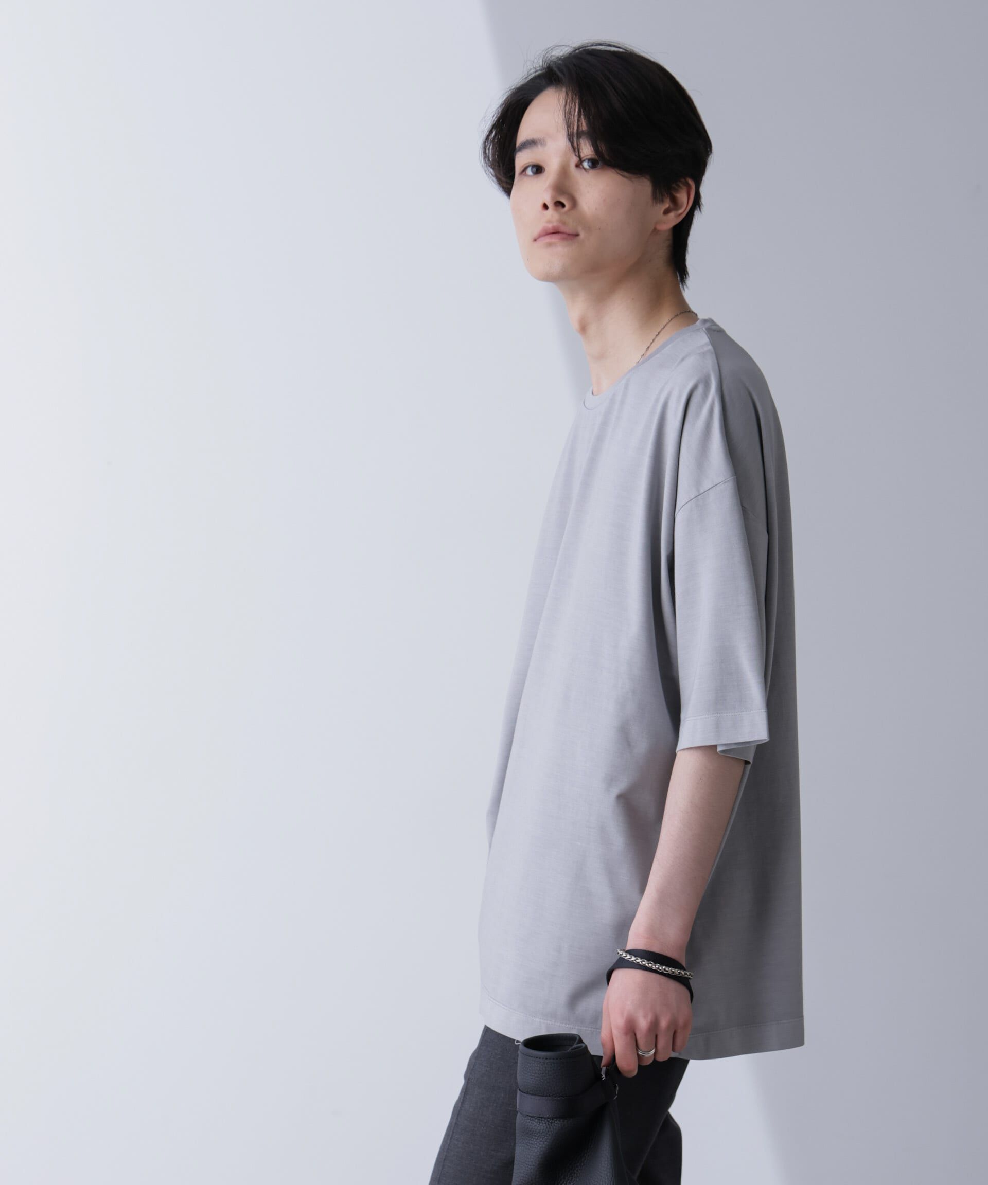 nano･universe「ピグメントビッグTシャツ 半袖」|Tシャツ・カットソー|