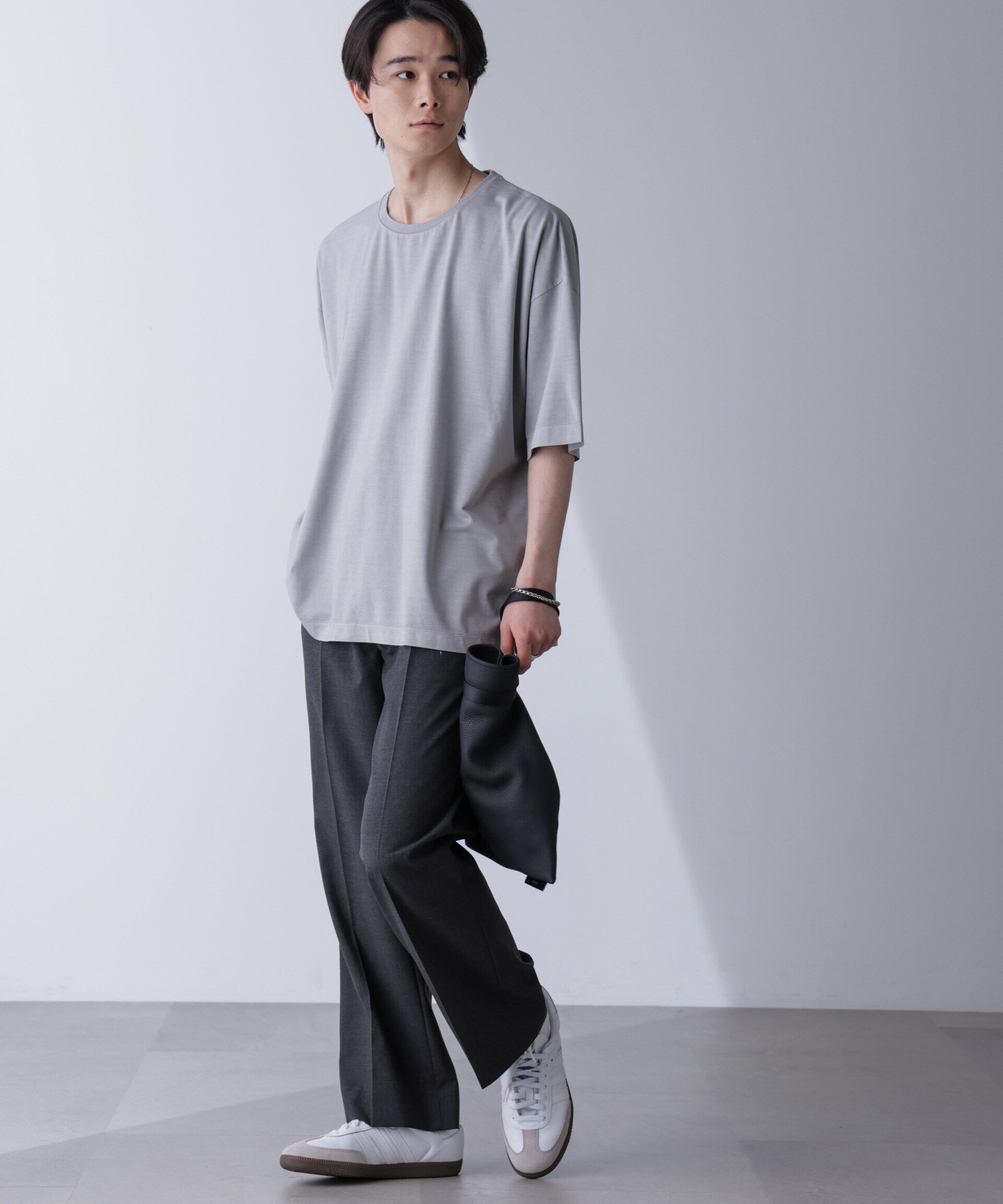 nano･universe「ピグメントビッグTシャツ 半袖」|Tシャツ・カットソー|