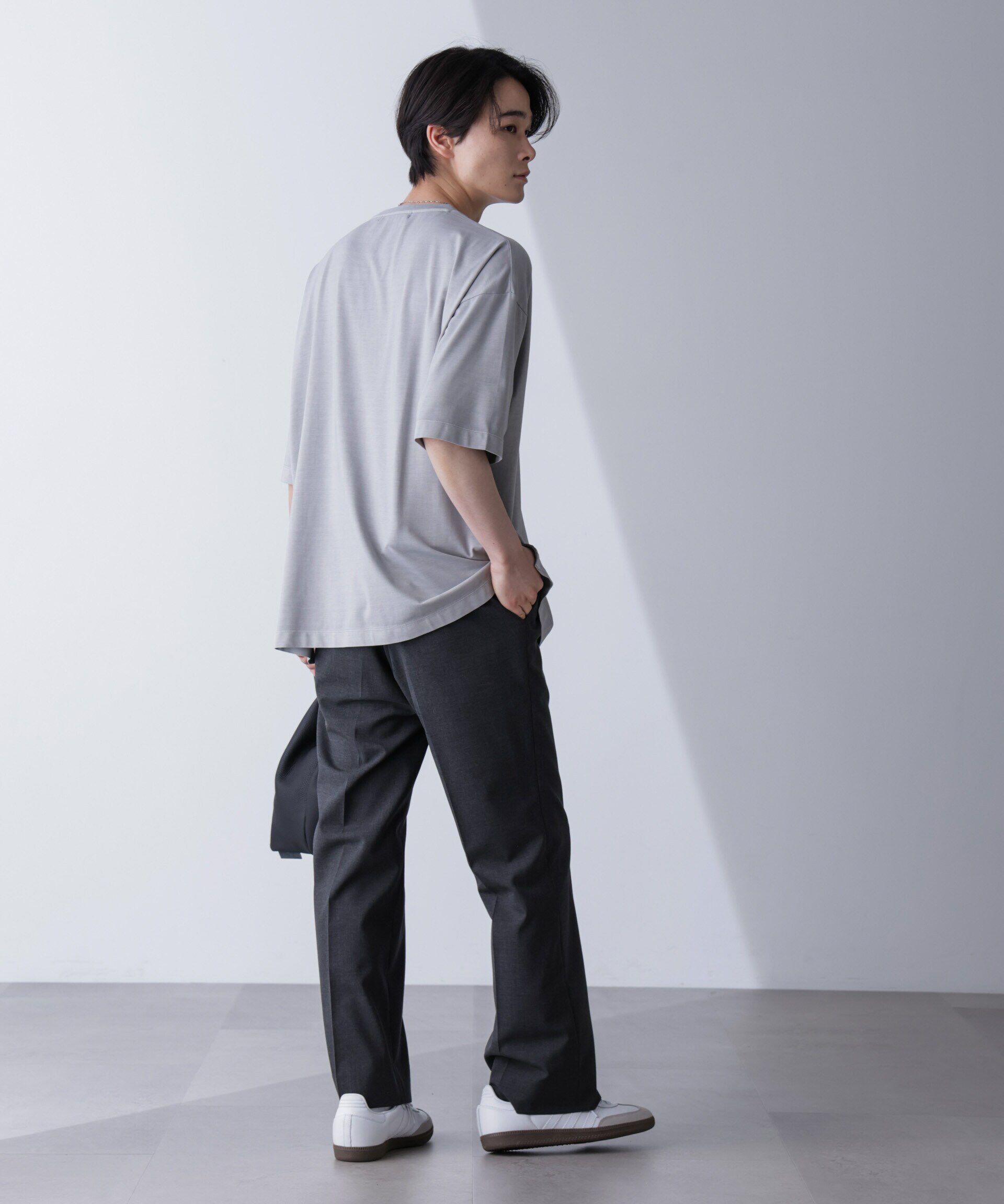 nano･universe「ピグメントビッグTシャツ 半袖」|Tシャツ・カットソー|