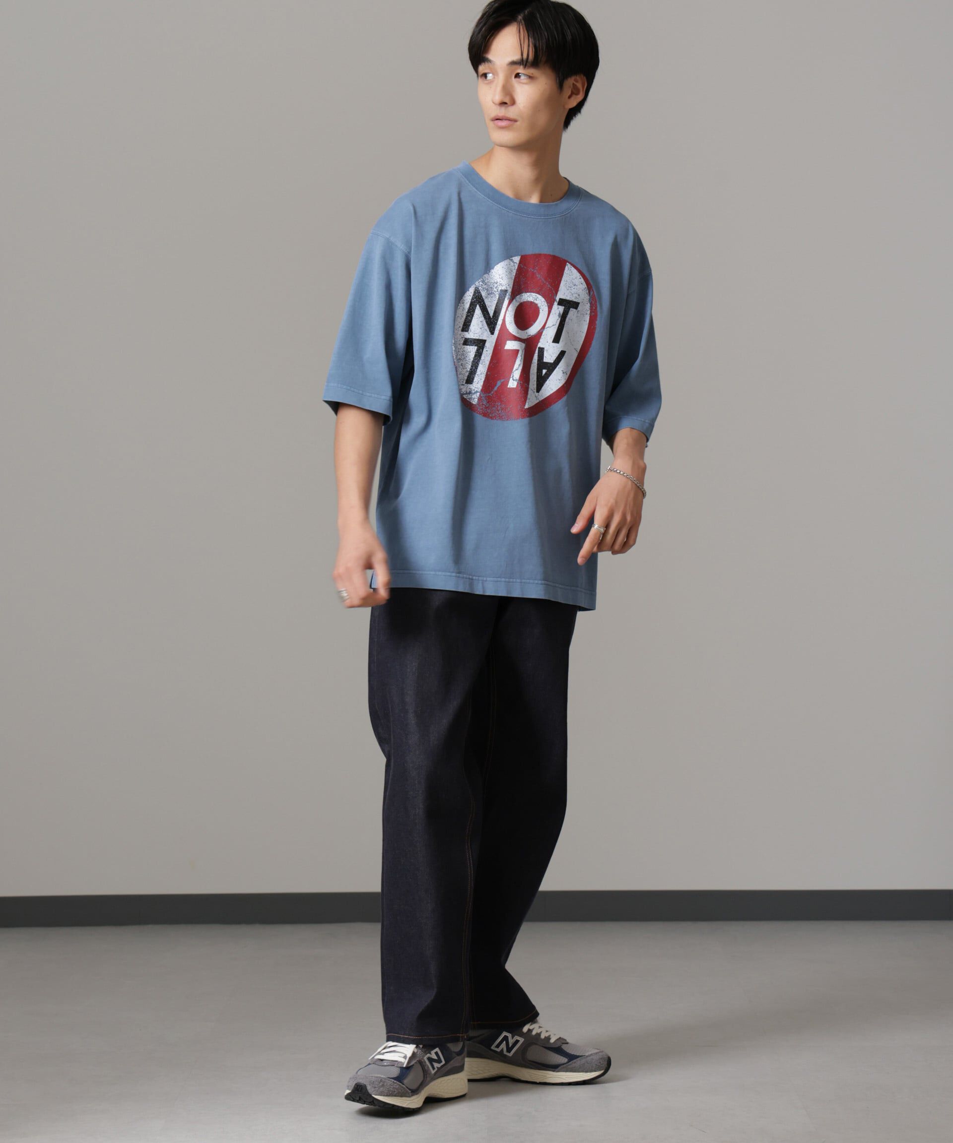 nano･universe「「NOT ALL」オーバーダイTシャツ 半袖」|Tシャツ・カットソー|