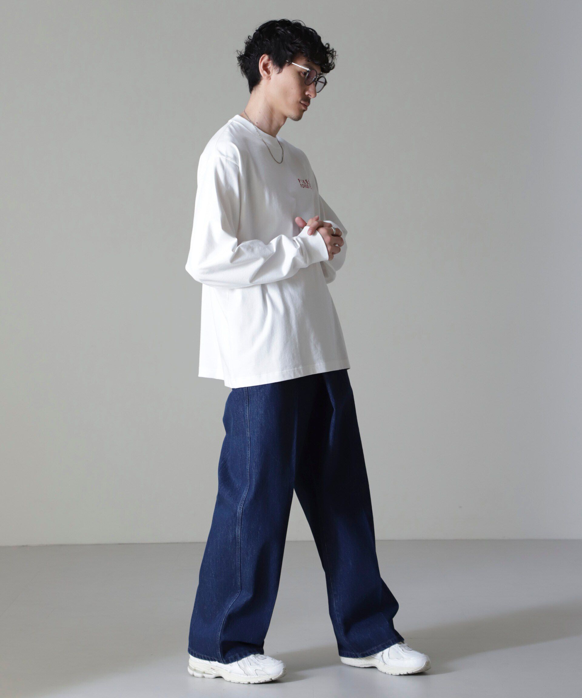 nano･universe「「MOFFISIE2.0」オリジナルプリントTシャツ長袖」|Tシャツ・カットソー|