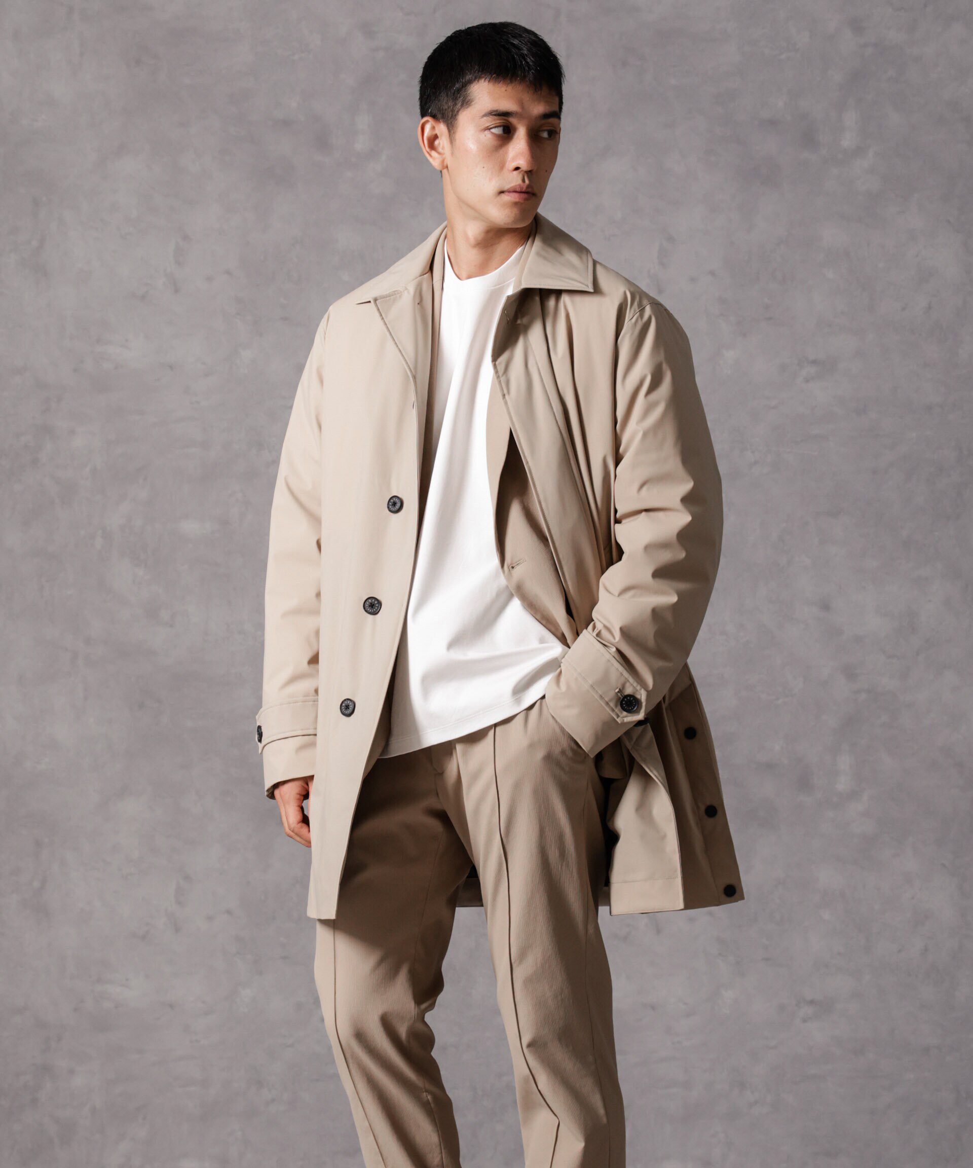 nano･universe「「西川ダウン(R)」ステンカラーダウン」|ダウン|