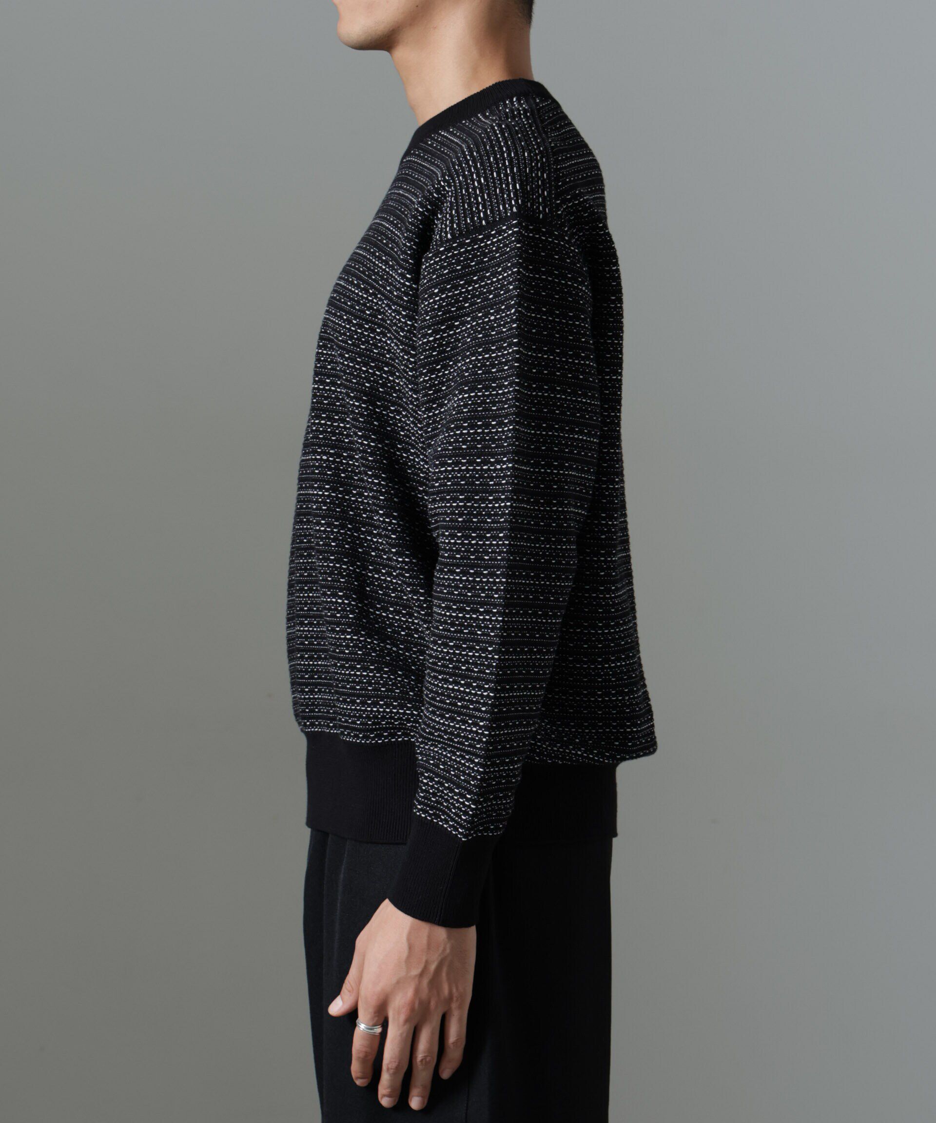 nano･universe「「NJ/CLUB」HOMESTOCK ジャガードニット」|ニット・セーター|