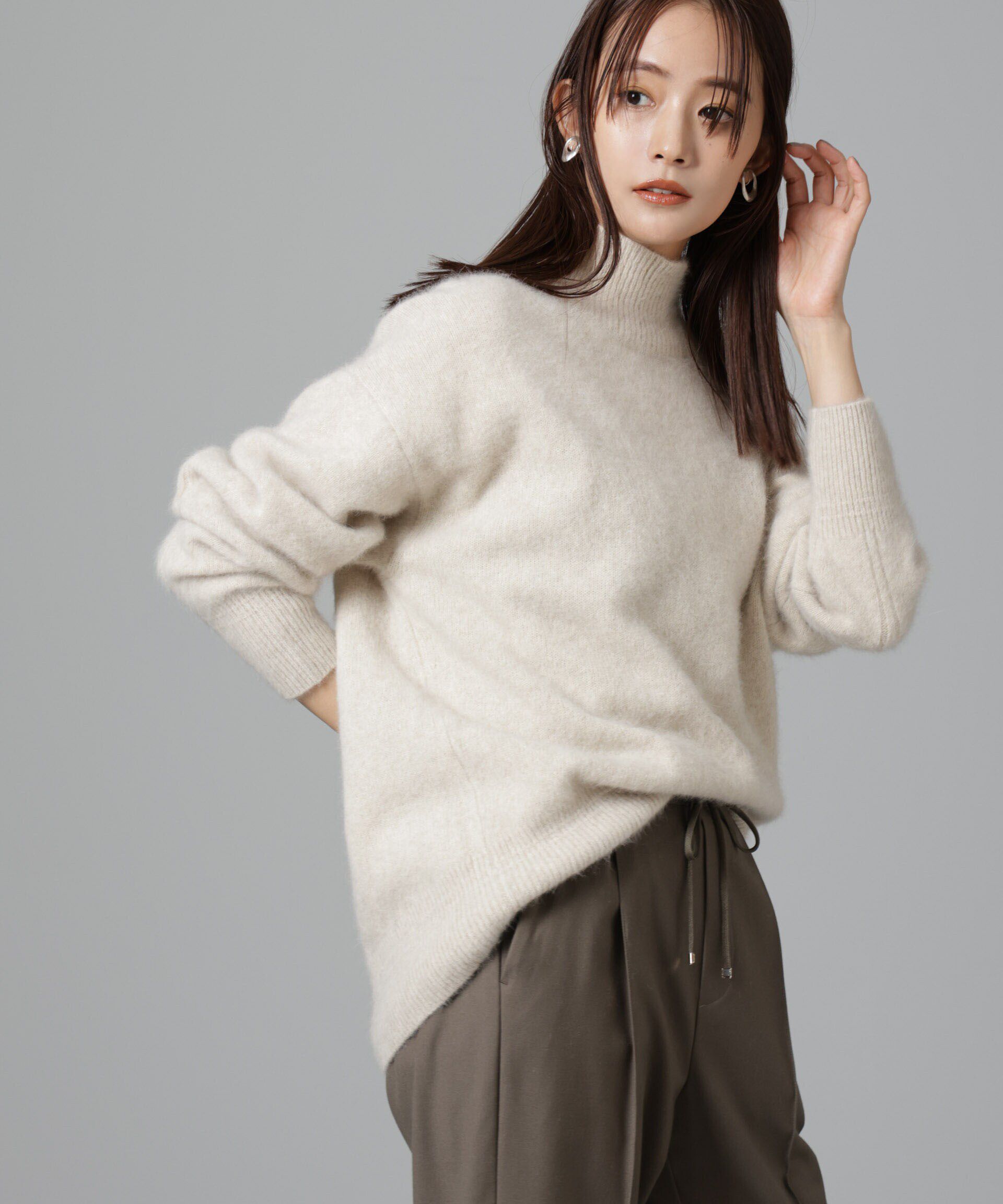 nano･universe「ウォッシャブルフォックスタートルネックプルオーバー」|ニット・セーター|