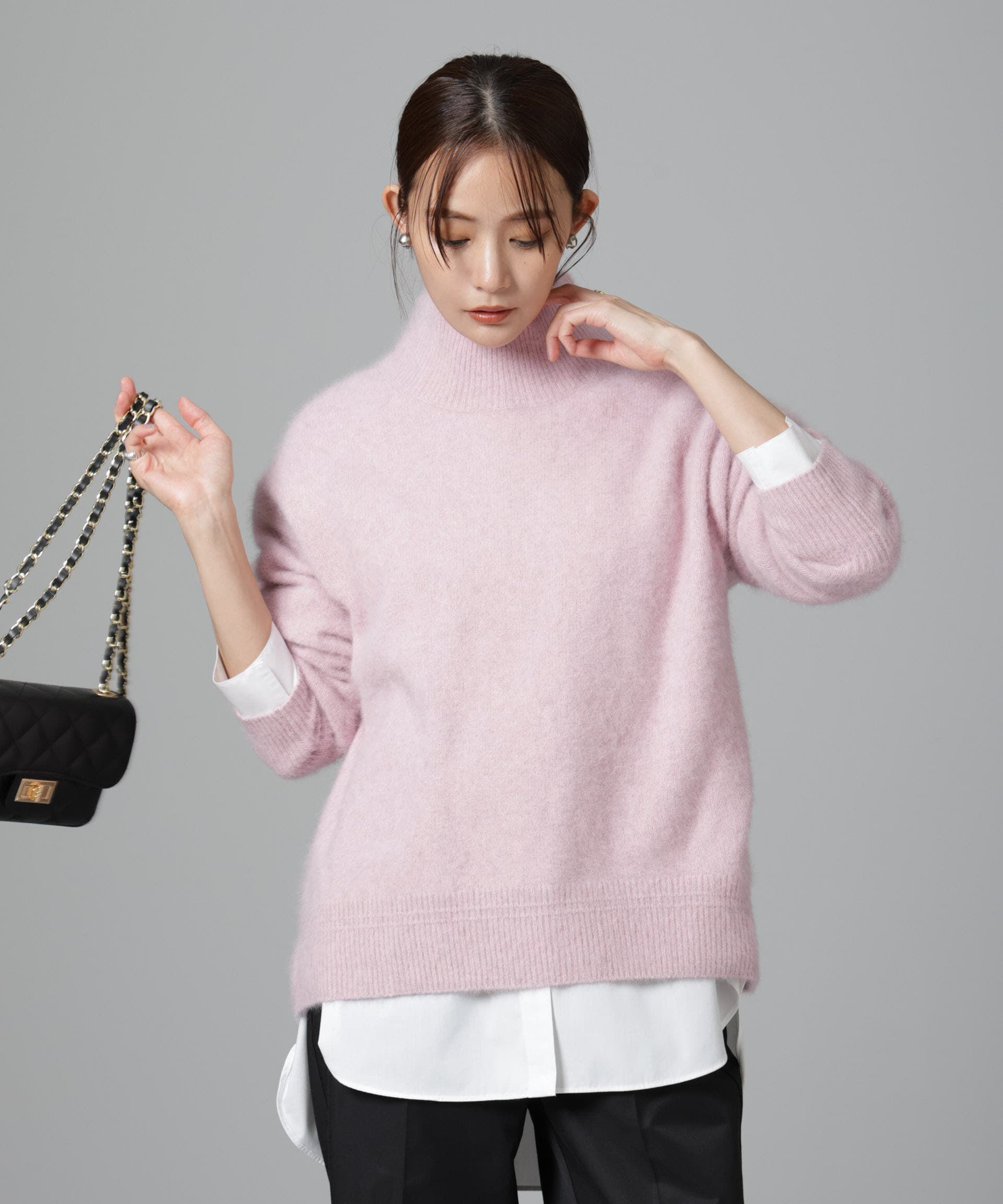 nano･universe「ウォッシャブルフォックスタートルネックプルオーバー」|ニット・セーター|