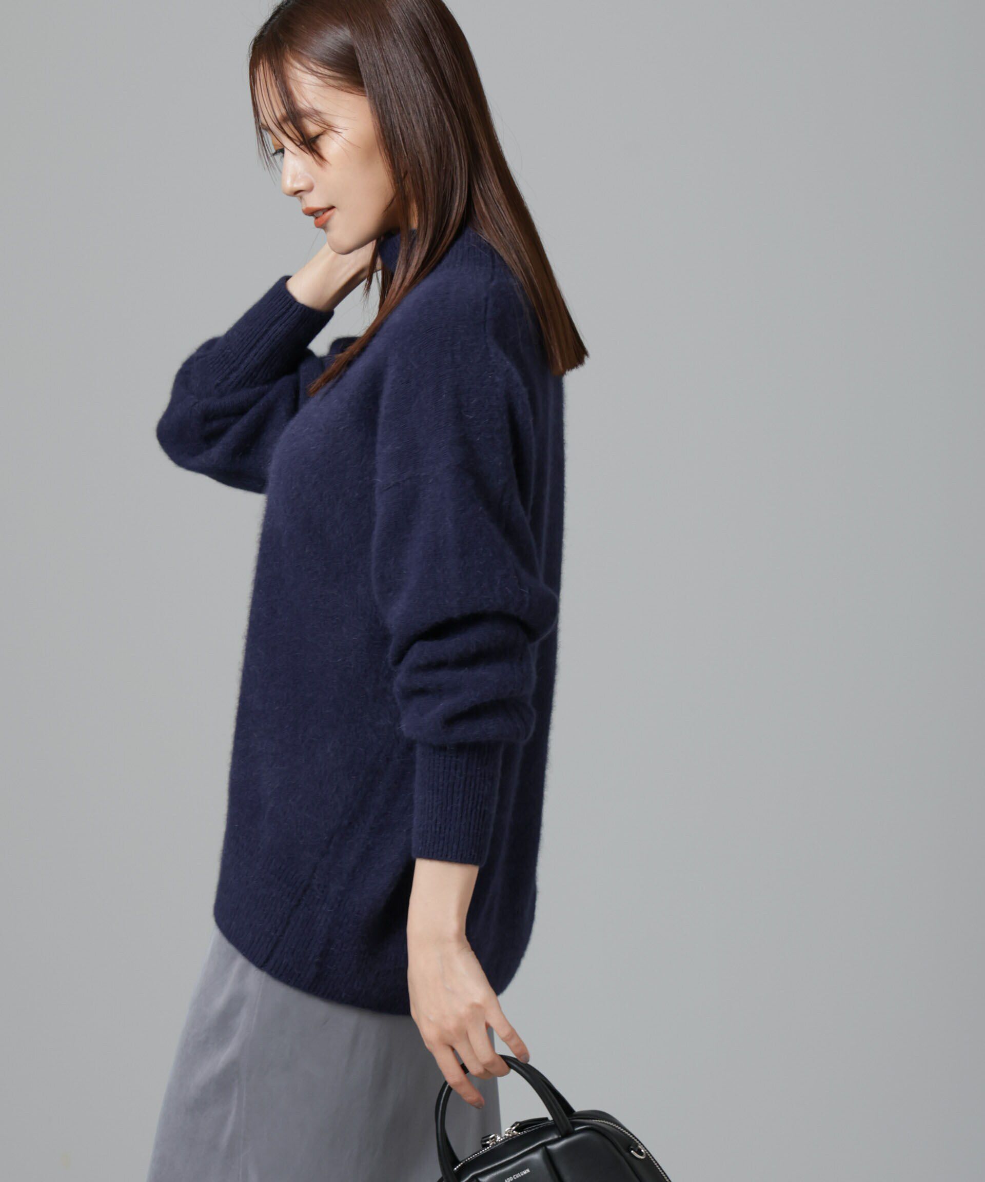 nano･universe「ウォッシャブルフォックスタートルネックプルオーバー」|ニット・セーター|